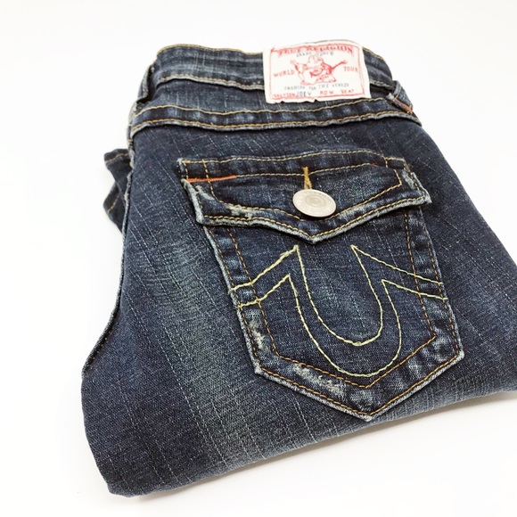 ❌SOLD❌ EUC True Religion Joey Flare Jeans Denim - Picture 5 of 6